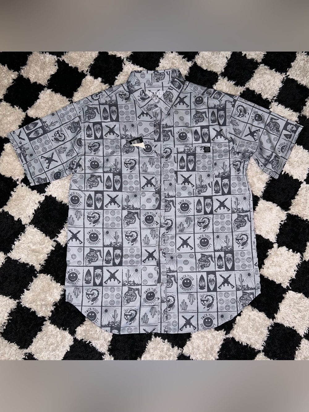 NWT Black Rifle Coffee Co Shirt Men's XL Grey Graphic “F Your Sensitivity” NEW
